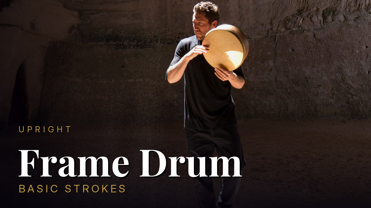 Upright Frame Drum — basic strokes